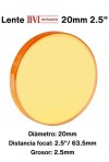 Lente II-VI diámetro 20mm con distancia focal de 2.5