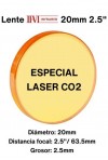 Lente II-VI diámetro 20mm con distancia focal de 2.5