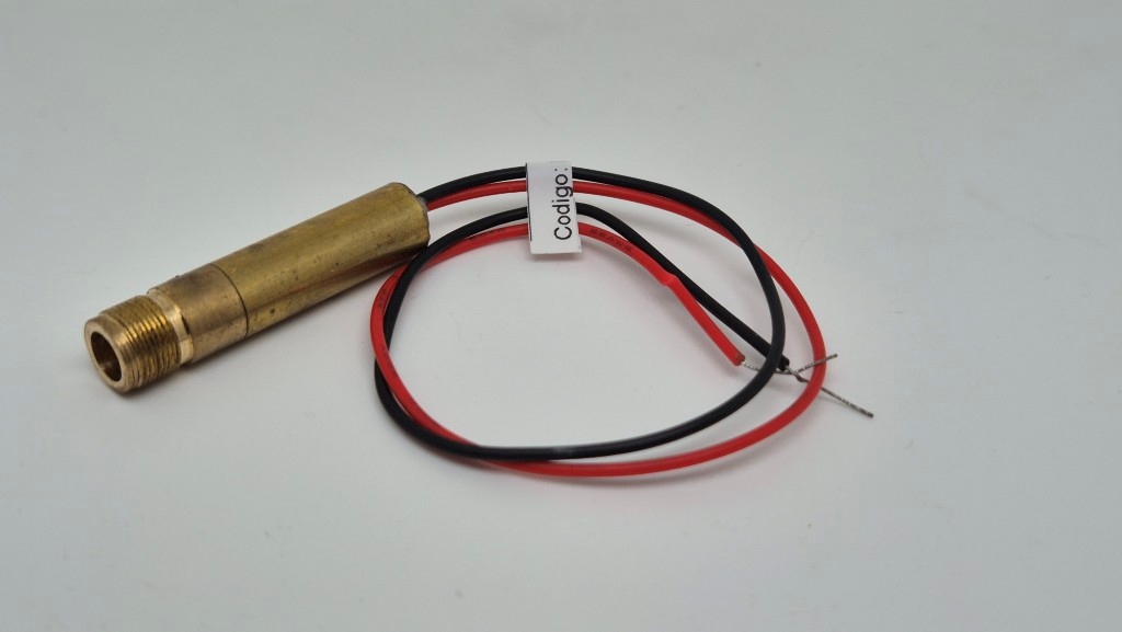 Puntero Rojo D:8mm roscado, L:36mm largo 3.3Vdc AEON Puntero Rojo D:8mm roscado, L:36mm largo 3.3Vdc AEON