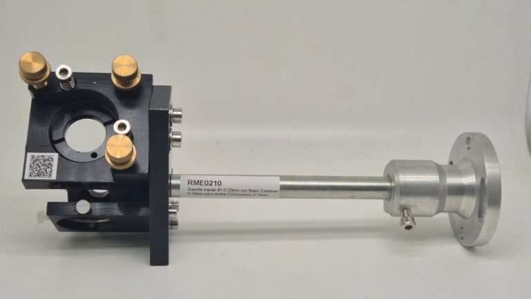 Soporte espejo #1 D:25mm con Beam Combiner D:25mm para plotter CO2 puntero D:10mm