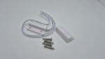 Sensor magnetico NC blanco con cable para puerta (conjunto detector+iman)